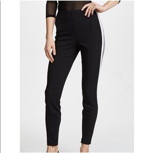 Cinq a sept kiana pants racer stripe legging ankle zipper trousers